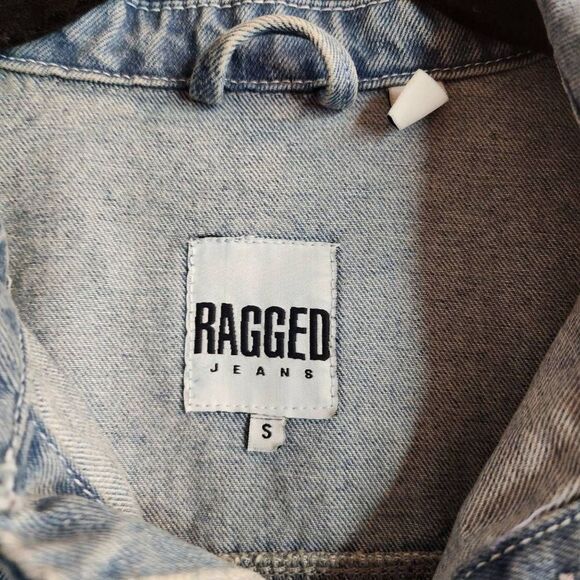 Ragged Jeans Dropout Daisy Trucker Denim Jacket NWOT Urban Outfitters Size Small - Picture 2 of 10